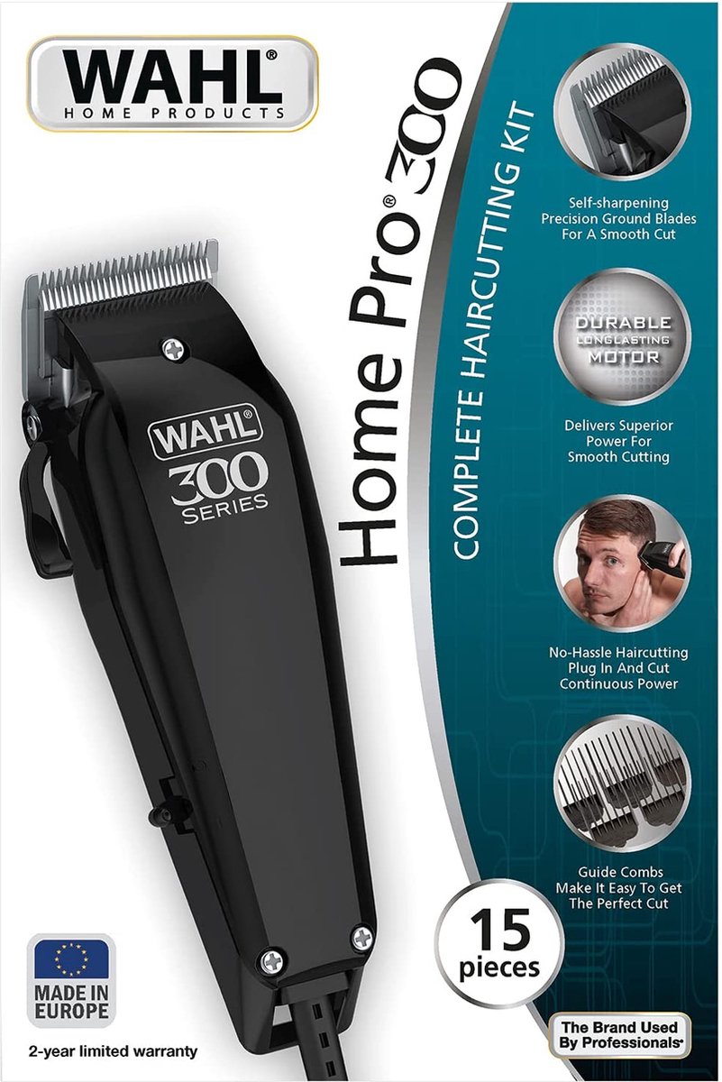 De WAHL Home Pro 300 Tondeuse Kit 15-delig in één oogopslag