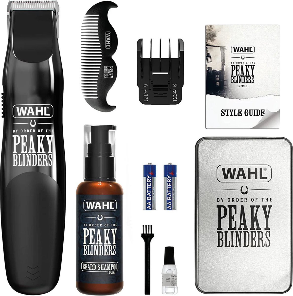 De Wahl Peaky Blinders Baardtrimmer Set 5-delig Limited Edition in één oogopslag