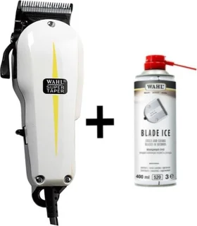 Wahl Super Taper Tondeuse + Wahl Blade Ice 400ml