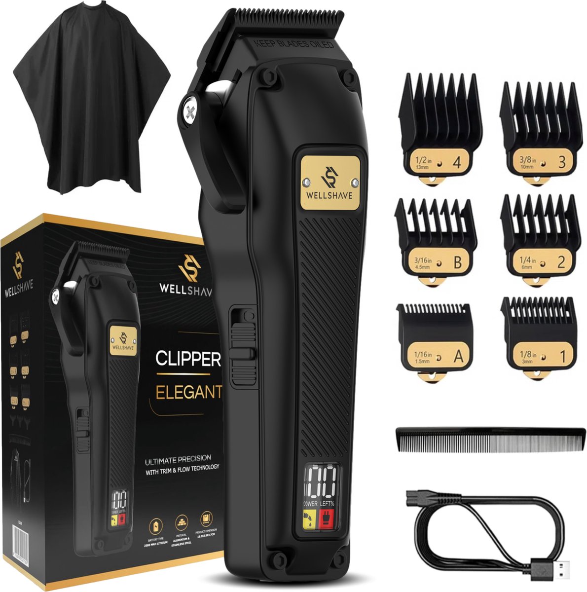 De Wellshave Elegant Tondeuse voor Mannen in één oogopslag