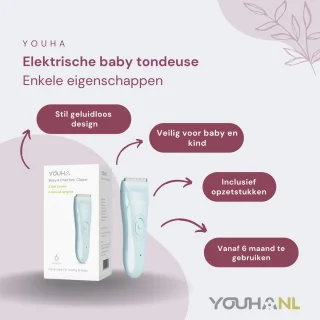 Youha Elektrisch Baby Tondeuse Trimmer IPX6