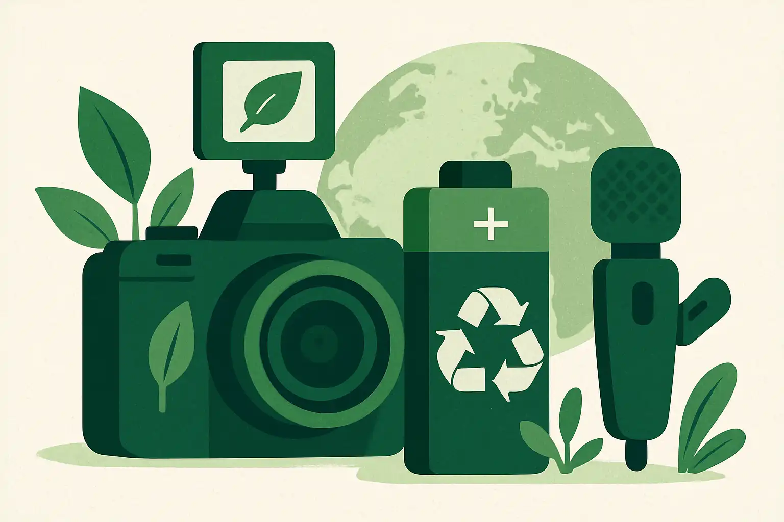 Eco-vloggen: duurzame batterijen en accessoires voor milieubewuste creators