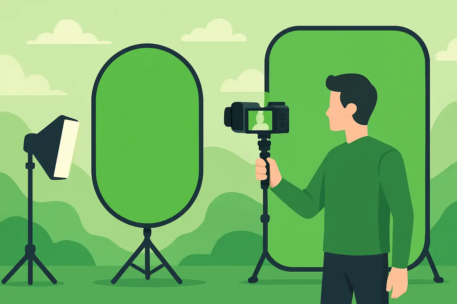 Green screen on the go: mobiele chroma key setups voor vloggers die overal willen filmen