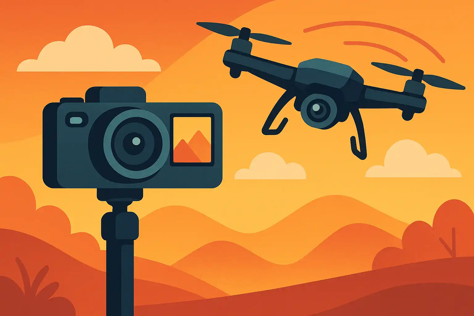 Van ground tot sky: zo combineer je je vlogcamera met drone shots voor next-level content