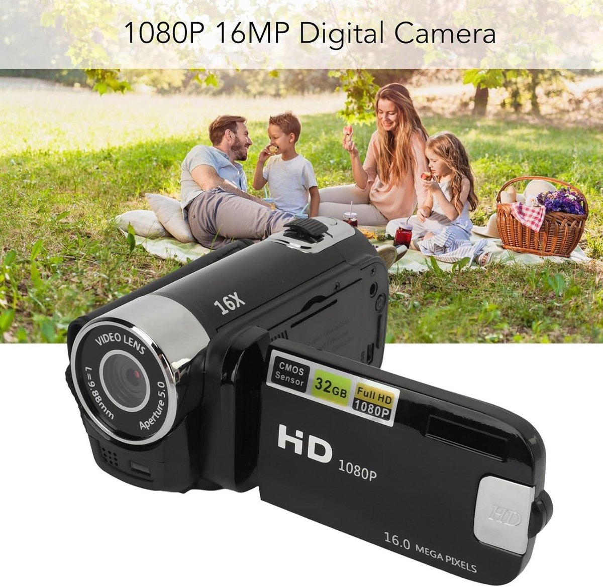 Wat vinden we goed aan de 16MP 1080P Digitale Vlogging Camcorder 16x Zoom