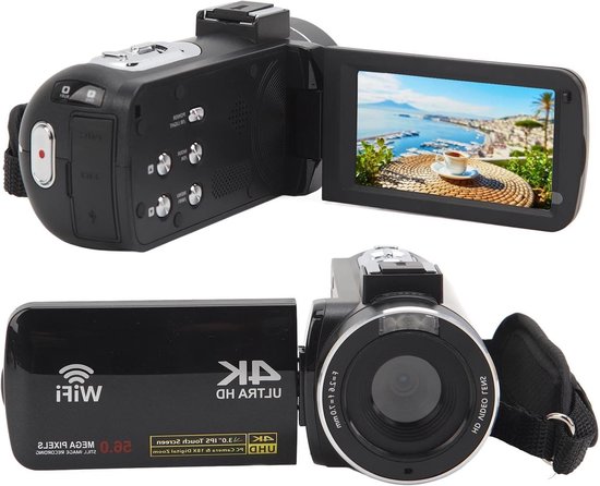 4K 56MP Camcorder met 18x Zoom en 30 Inch IPS Touchscreen review