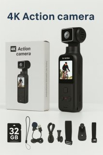 4K Handheld Actiecamera WiFi 270° Rotatie