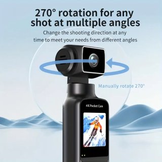 4K Handheld Actiecamera WiFi 270° Rotatie