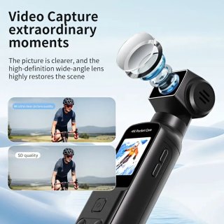 4K Handheld Actiecamera WiFi 270° Rotatie