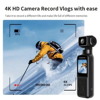4K Handheld Actiecamera WiFi 270° Rotatie