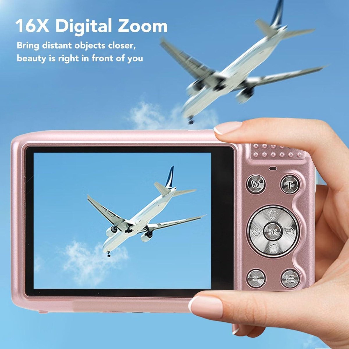 Wat vinden we goed aan de 58MP 4K Videocamera met 16X Zoom Roze voor Kinderen