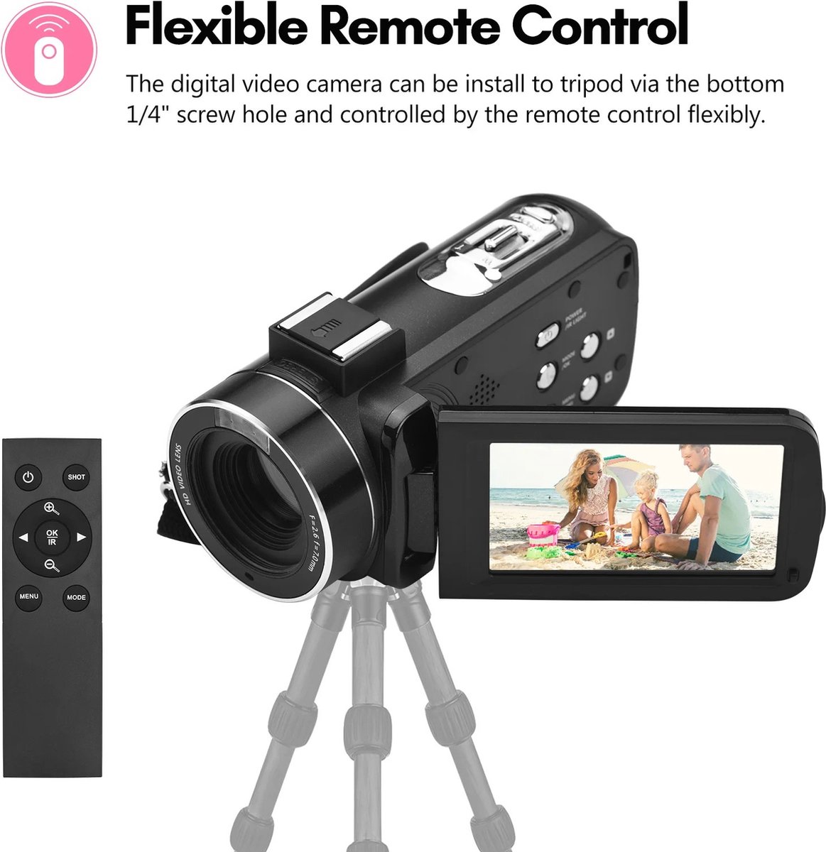 Wat vinden we goed aan de AB Shop 4K Videocamera met Touchscreen en Accessoires