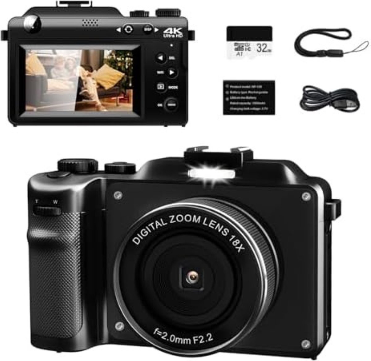 De Analoge Camera Zwart Merkloos in één oogopslag