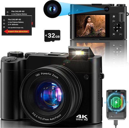 ApexArte Vlog Camera 4K Handycam review