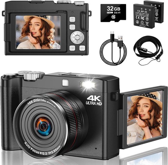 DailySupplies Vlog Camera 4K Handycam review