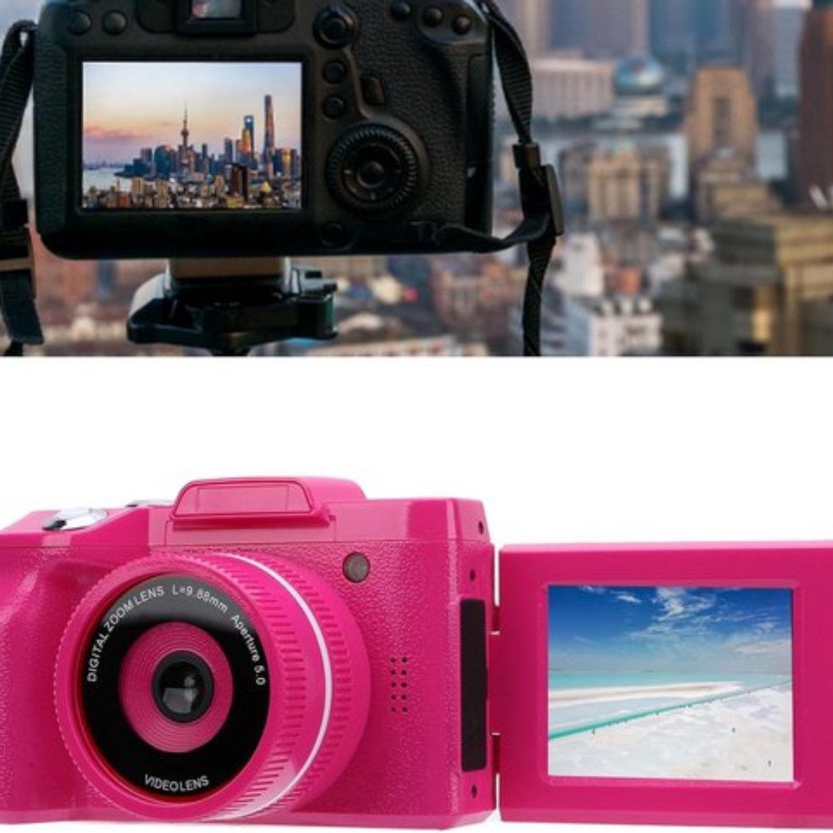 Wat vinden we goed aan de Digitale Camera 16MP 24 Inch Vlogcamera