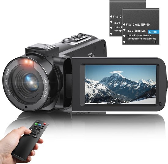FHD 36MP Vloggingcamera met Draaibaar 3" Scherm en IR Nachtzicht review