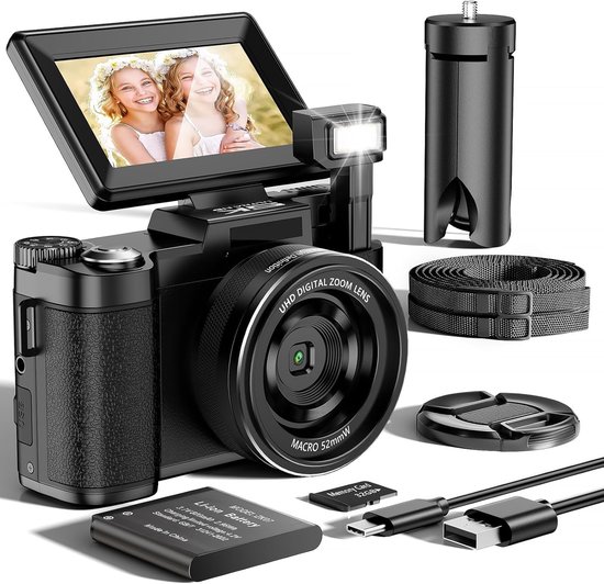JERIX Vlogcamera 5K voor kinderen review