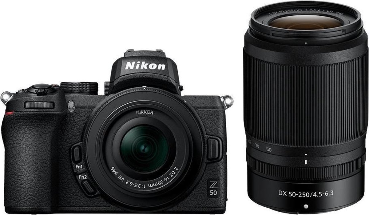 Wat vinden we goed aan de Nikon Z50 Dubbelzoomkit met NIKKOR Z 16-50mm & 50-250mm lenses