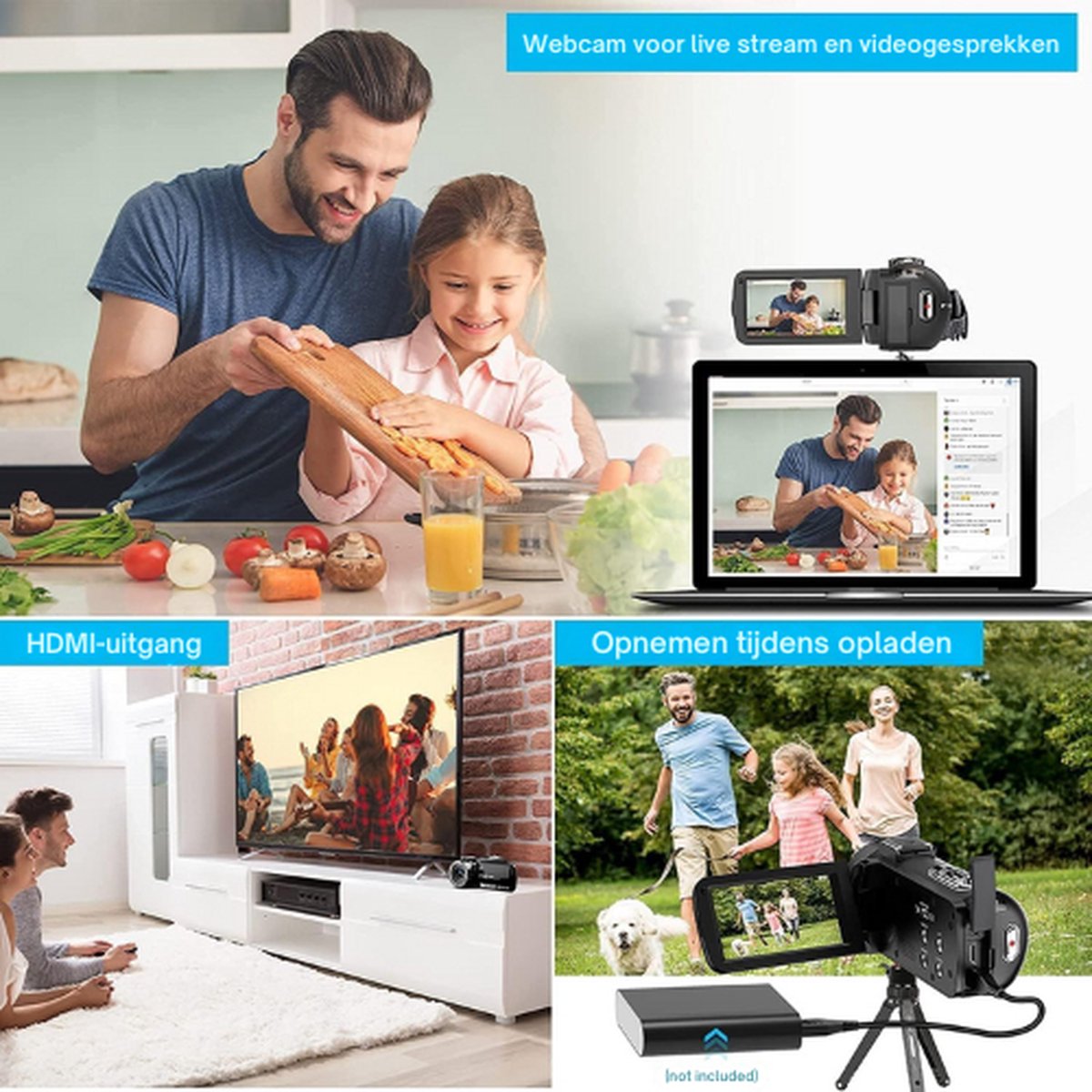 Wat vinden we goed aan de Vlog Camera 4K 48MP met Rotatiescherm en Afstandsbediening