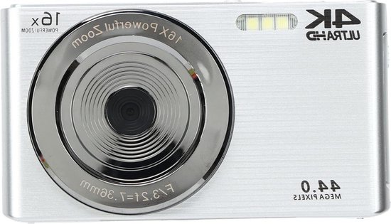 Vlogging Camera 4K HD 44MP Zilver review