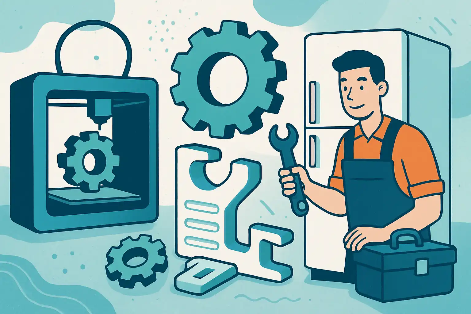 3D-geprinte onderdelen en lokale reparateurs: zo geef je je vriezer een tweede leven