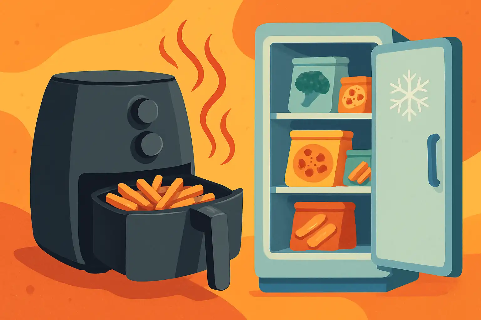 Airfryer en vriezer: zo krijgen bevroren gerechten weer die knapperige textuur