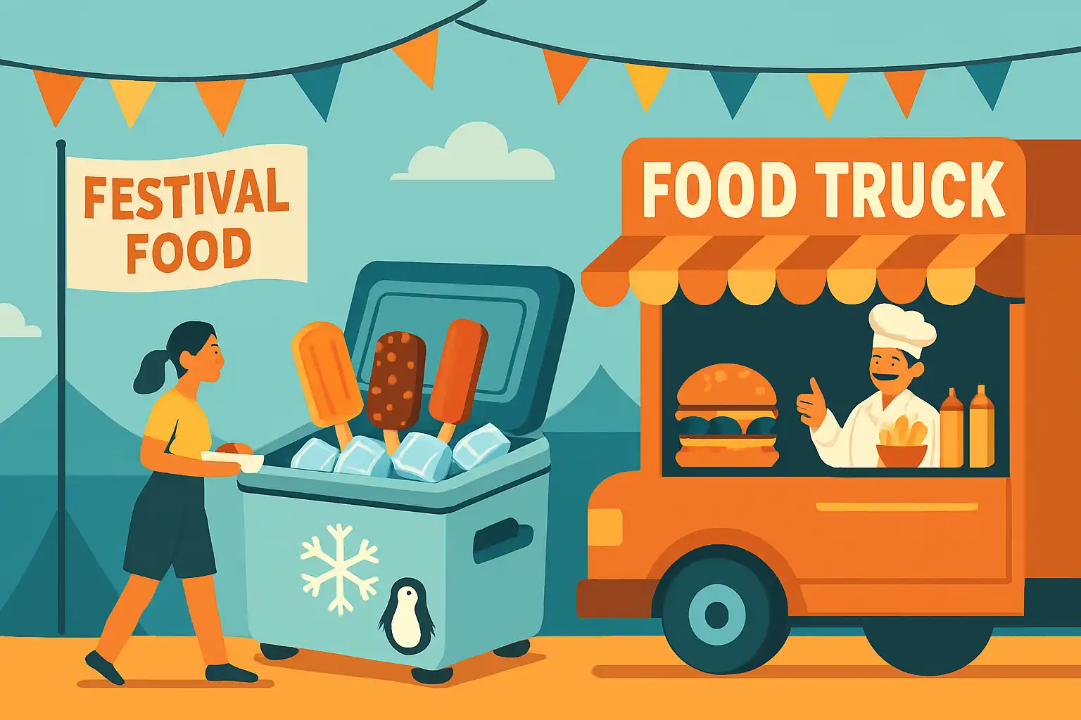 Festivalfood en foodtrucks: zo houd je bevroren menu's veilig en smaakvol met mobiele vriezers