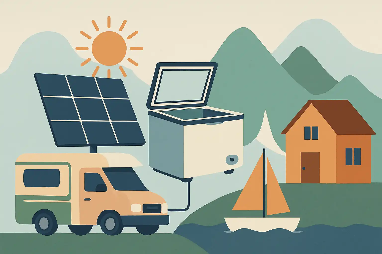 Off-grid avonturen? zo kies je een zonne-energievriezer voor camper, boot of tiny house