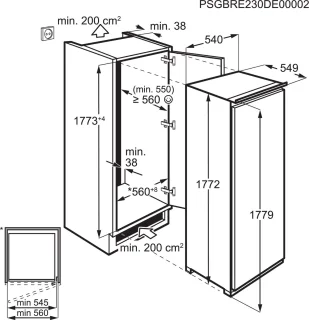 Zanussi ZUNN18ES1, 204 l, 15,7 kg/24u, SN-T, No Frost system, E, Wit