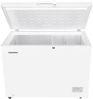 HEINNER HCF-HM308INVCD Diepvriezer 308 L - Inverter Compressor - Energieklasse D - LED-Verlichting - Vergrendelbaar - Waterdicht Display - 5 Jaar Garantie - Wit