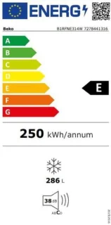 beko B1RFNE314W koelkast
