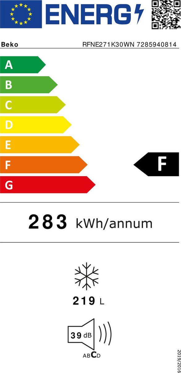 Wat vinden we goed aan de Beko RFNE271K30WN Vriezer