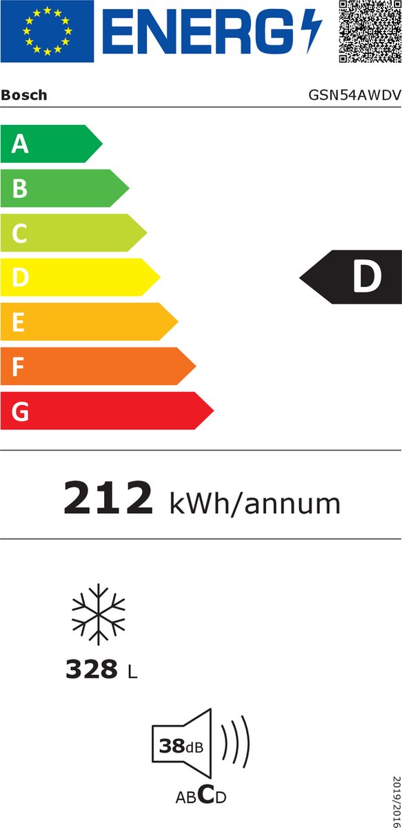 Wat vinden we goed aan de Bosch Serie 6 GSN54AWDV Vriezer Wit
