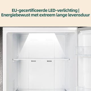 CHiQ CSD206NEID Vrijstaande Vriezer 206L Zwart RVS