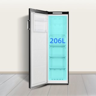 CHiQ CSD206NEID Vrijstaande Vriezer 206L Zwart RVS