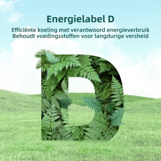 CHiQ CSD206NEID Vrijstaande Vriezer 206L Zwart RVS