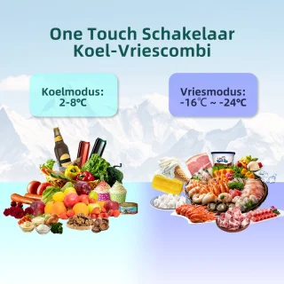 CHiQ CSD206NEID Vrijstaande Vriezer 206L Zwart RVS