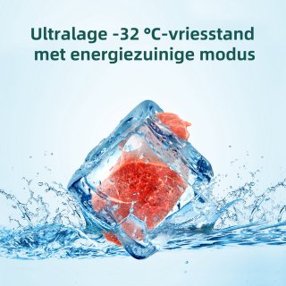 CHiQ CSD206NEID Vrijstaande Vriezer 206L Zwart RVS