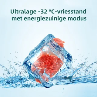 CHiQ CSD206NEID Vrijstaande Vriezer 206L Zwart RVS