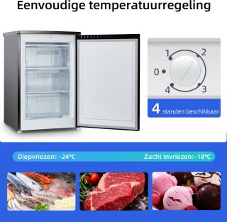 CHiQ CSD90D4D Vrijstaande Vrieskast 85L