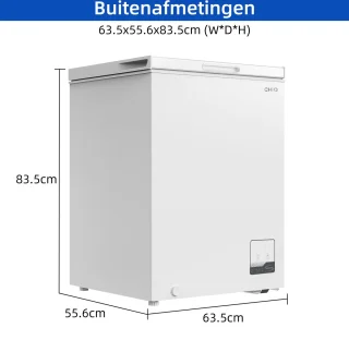 CHiQ FCF142DE Vrieskist 142L Wit
