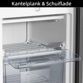 CHiQ FSD160D4E Vrijstaande Vriezer 145L Zwart RVS