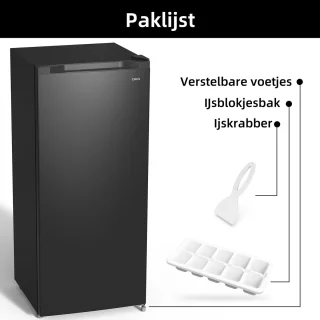 CHiQ FSD160D4E Vrijstaande Vriezer 145L Zwart RVS