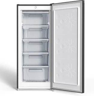 CHiQ FSD160D4E Vrijstaande Vriezer 145L Zwart RVS