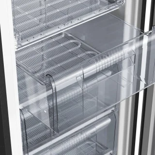 CHiQ FSD160D4E Vrijstaande Vriezer 145L Zwart RVS