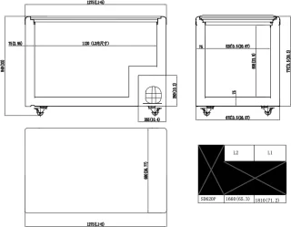 Cubo CS-CF620P-GT Diepvrieskist 545L