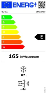 Wat vinden we goed aan de Curtiss GTTCV87EW Tafelmodel Vriezer