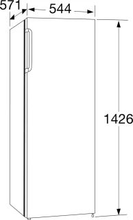 ETNA VV143WIT vriezer 143 cm wit