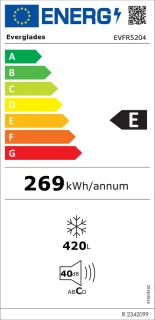 Everglades EVFR5204 Vrieskist 420L Wit